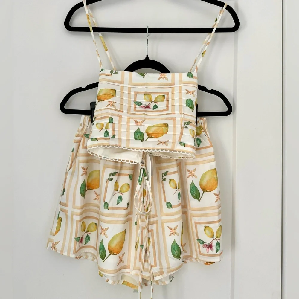 NWT Fortunate One Limoncello Set Yellow - Size S - Picture 3 of 13